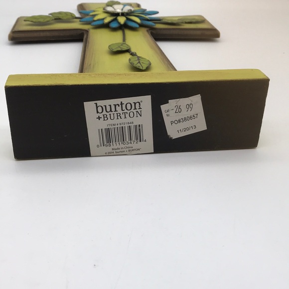 Burton & Burton Wooden/Aluminum Decorated Cross - Picture 4 of 4